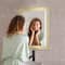Head West White & Gold Framed Bevel Vanity Accent Mirror - 33" x 27"